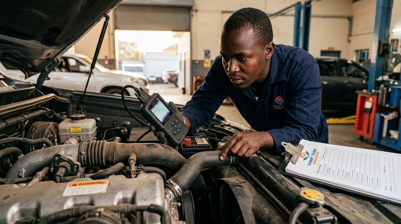 Diagnostic cooling system and real-time engine temperature scan at Smart Team Investment