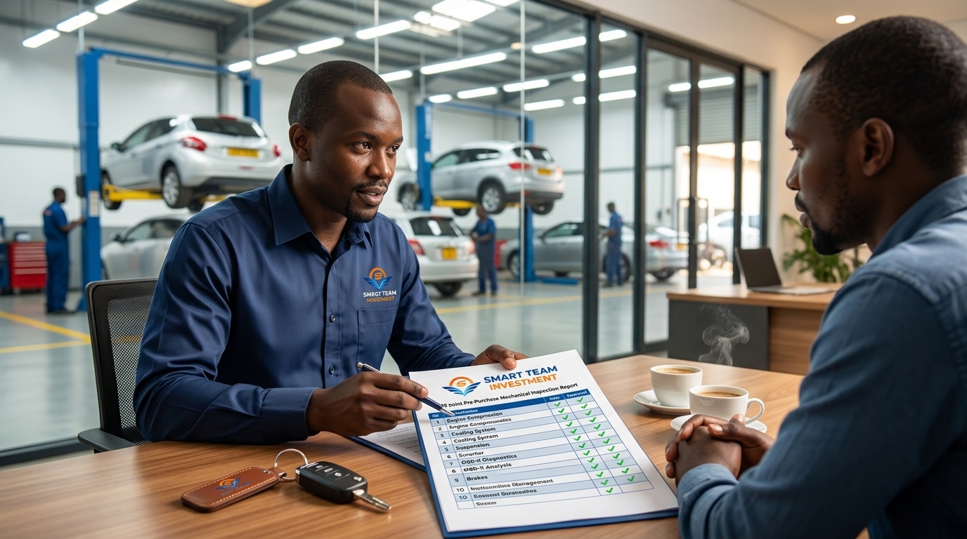 Multi-point pre-purchase mechanical inspection report review at Smart Team Investment