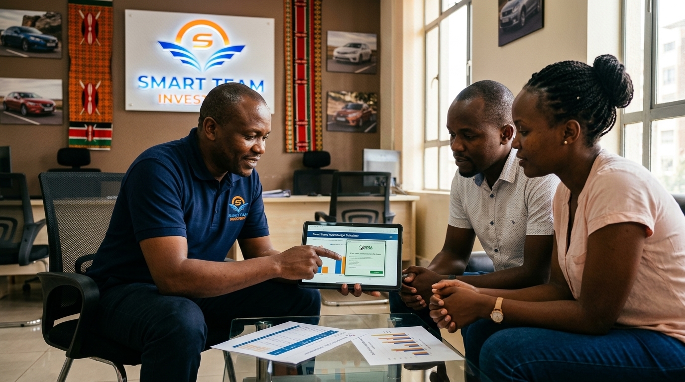 Free 1-on-1 Pre-Purchase Budget and TIMS Logbook Audit — Smart Team Investment advisor reviewing ownership costs with a client